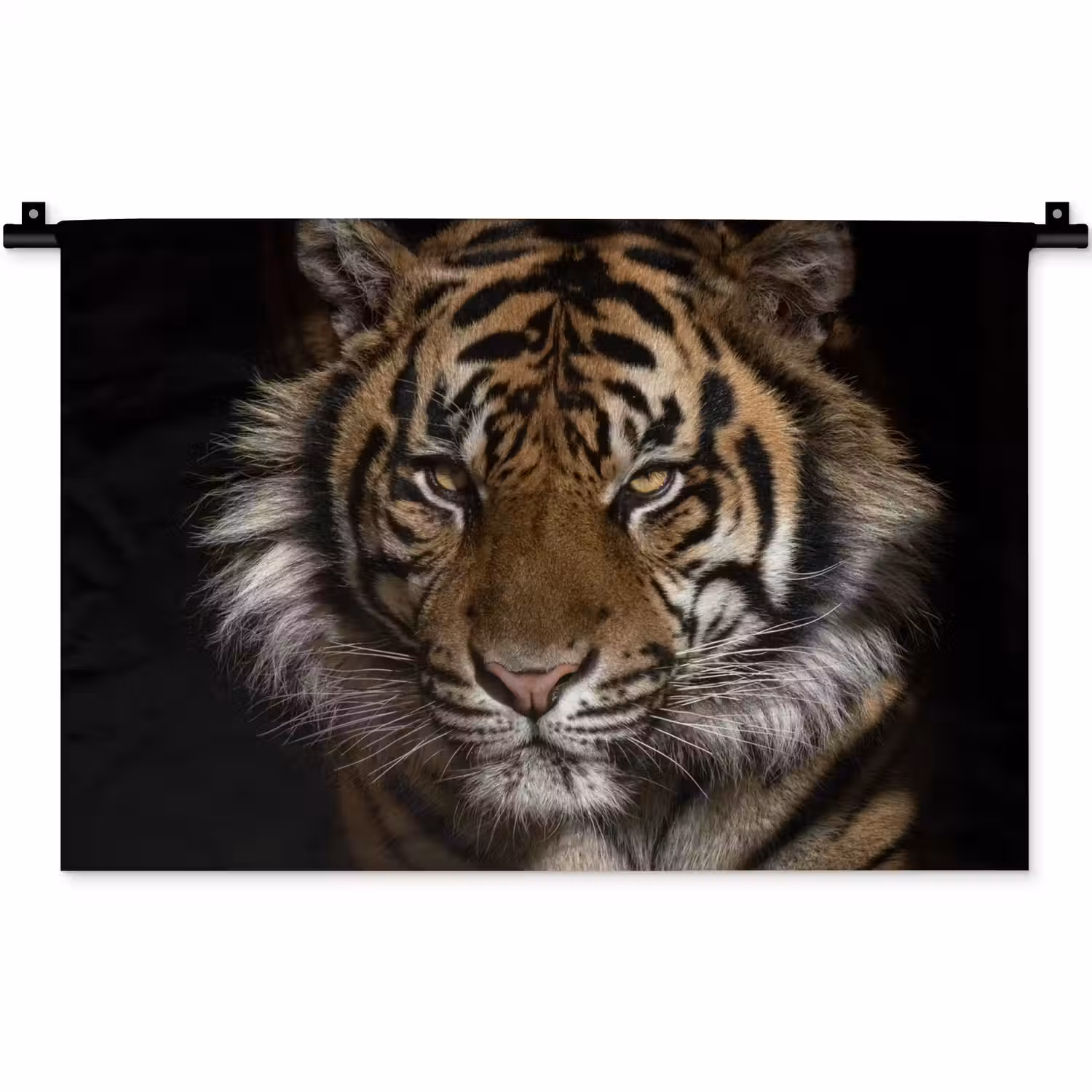 Tijger - Wilde dieren - Portret Wandkleed katoen klein -zz3d