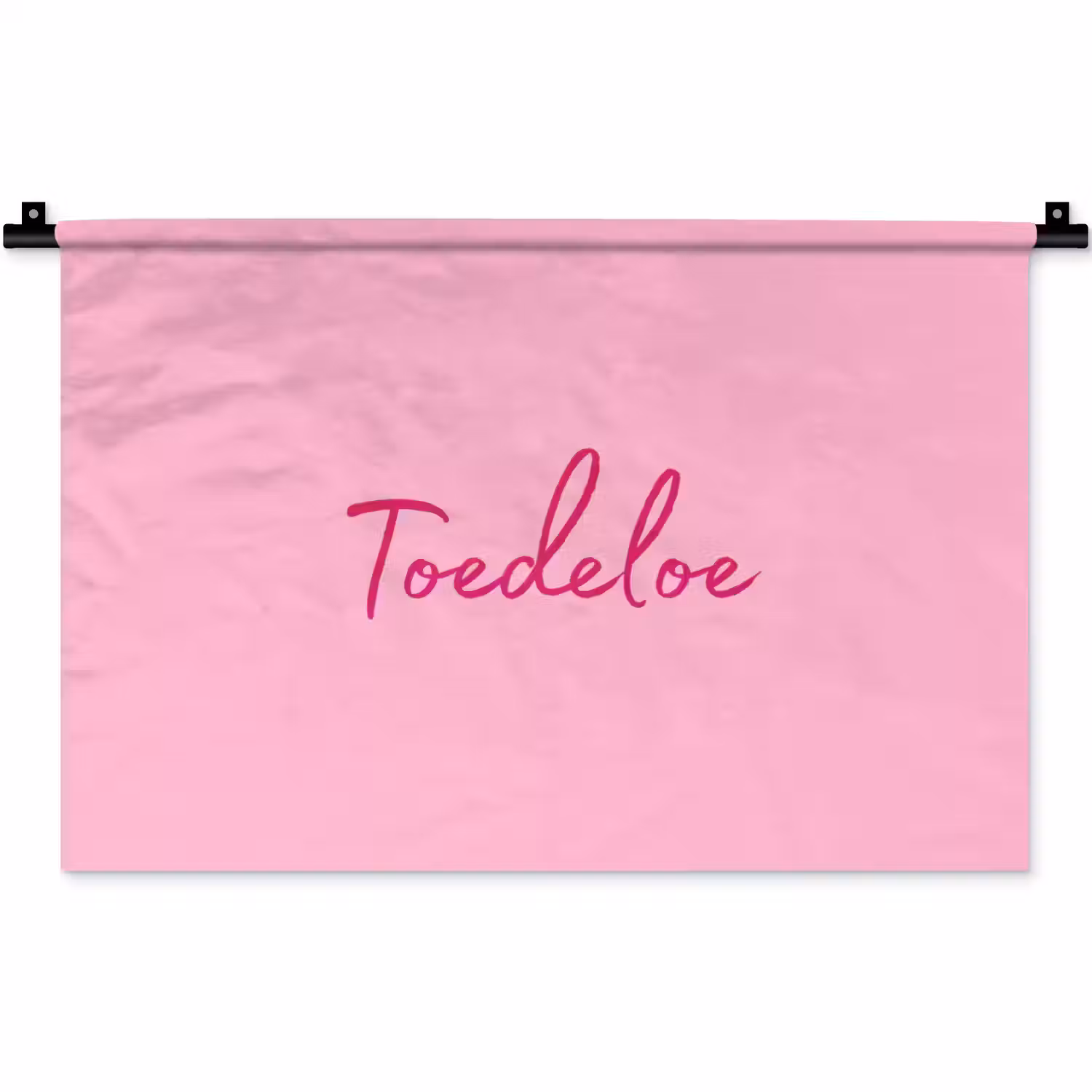 Toedeloe - Roze - Minimalistisch Wandkleed katoen klein -zz3d