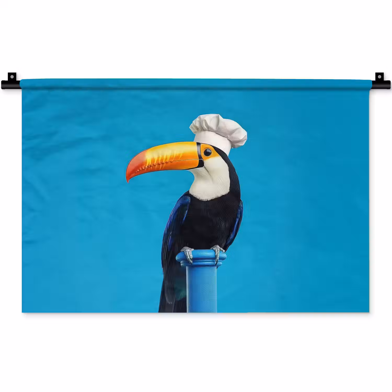 Tucan - Sokkel - Vogel - Koksmuts Wandkleed katoen klein -zz3d