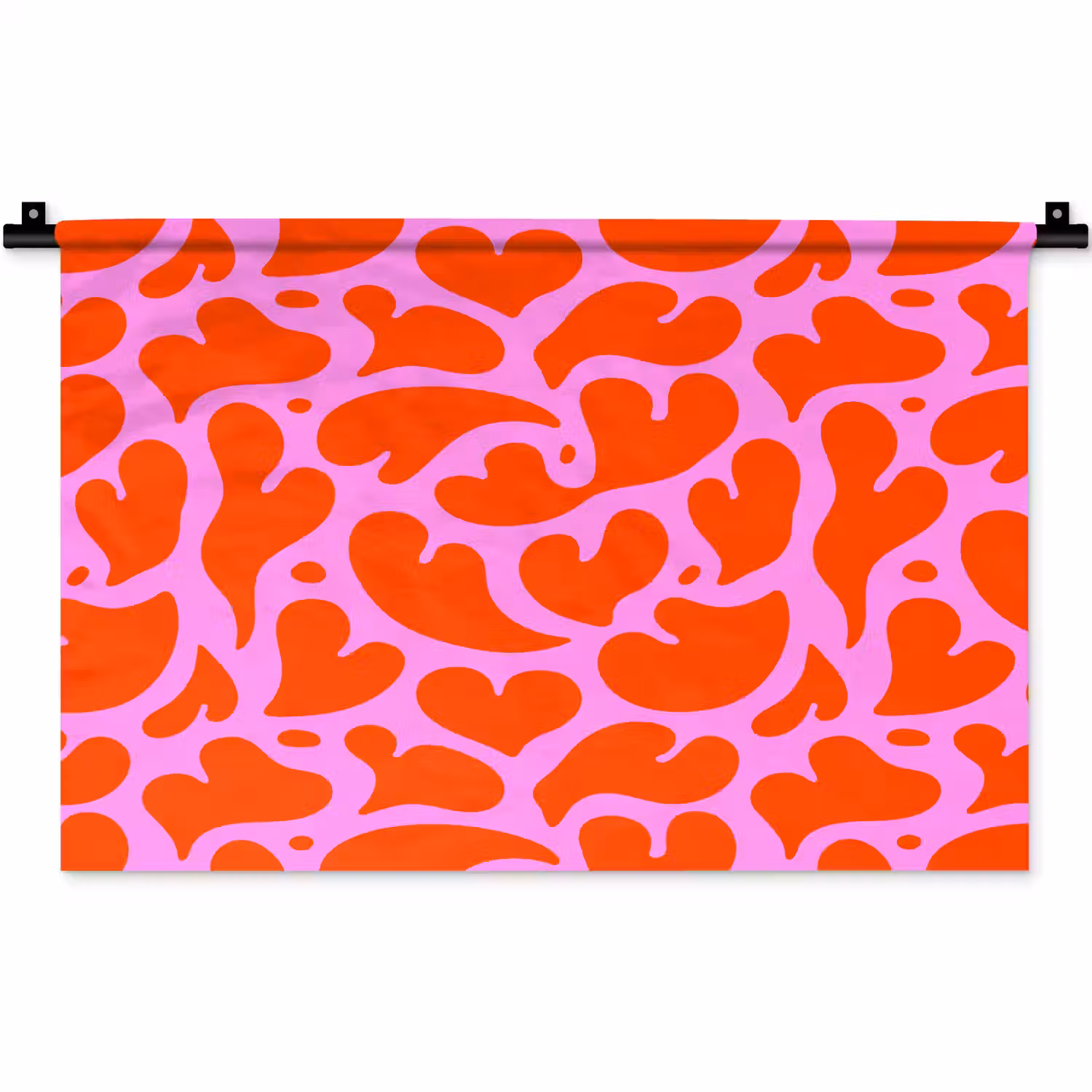 Valentijn - Harten - Roze - Rood Wandkleed katoen klein 269 -zz3d