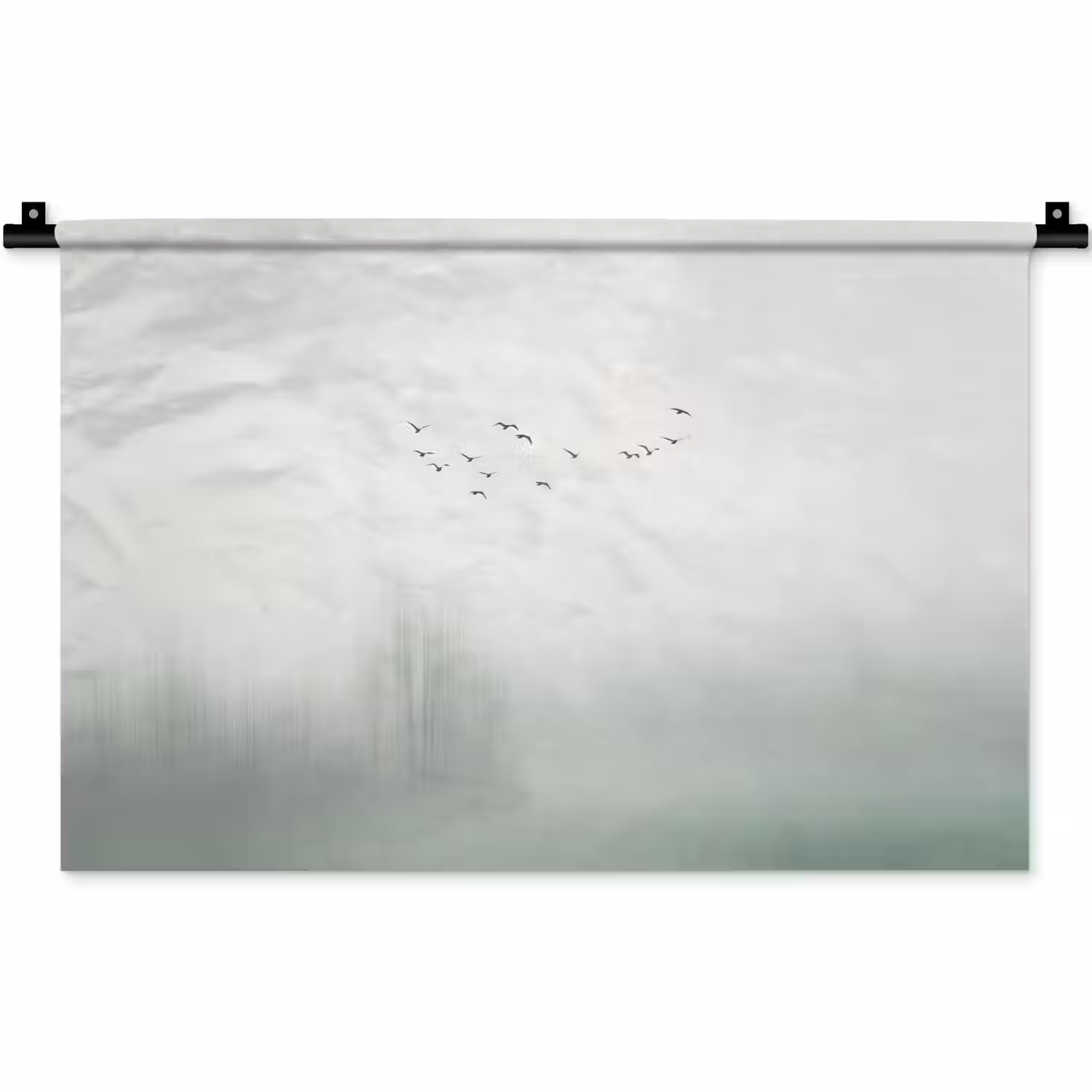 Vogel - Vlucht - Natuur - Minimalistisch Wandkleed katoen klein -zz3d