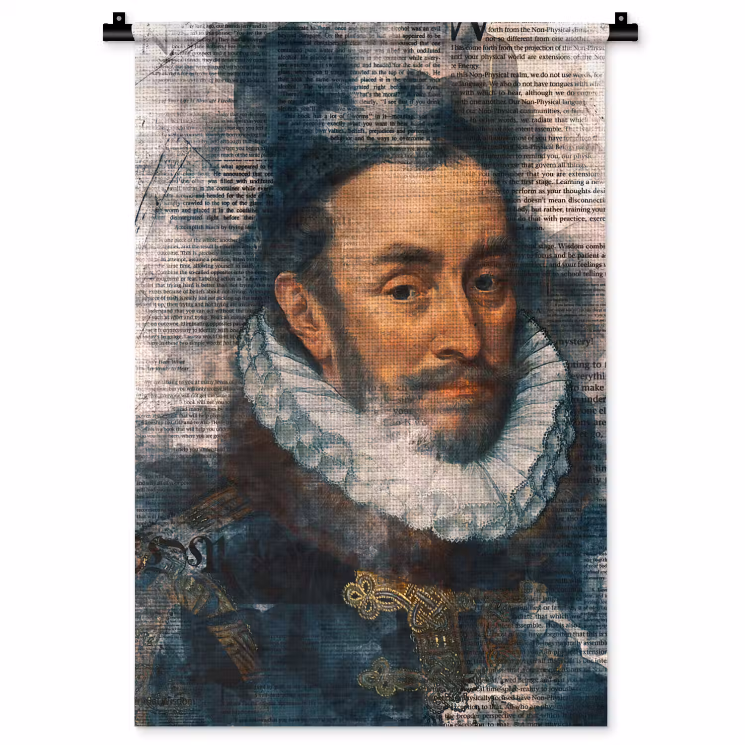 Willem van Oranje - Adriaen Thomasz - Krant Wandkleed katoen klein -zz3d