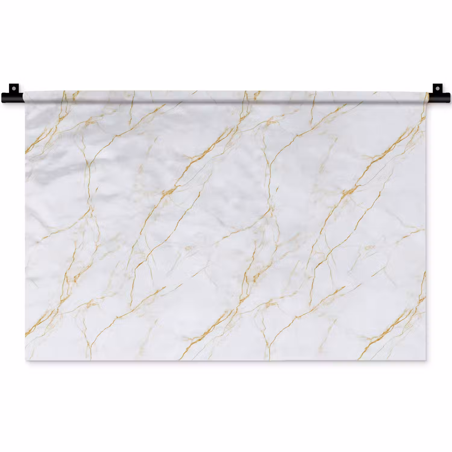 Wit - Marmer - Goud - Luxueus Wandkleed katoen klein 269 -zz3d
