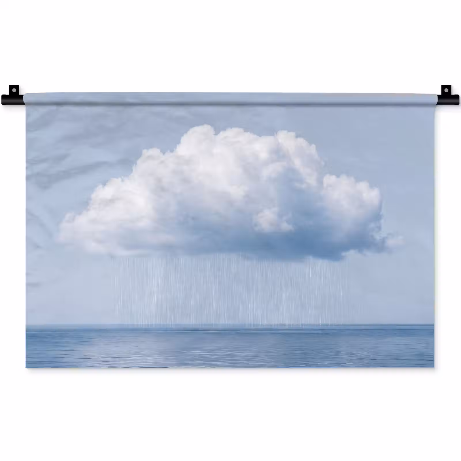 Wandkleed - Wolk - Regen - Natuur - Wolk - Regen - Natuur Wandkleed katoen klein