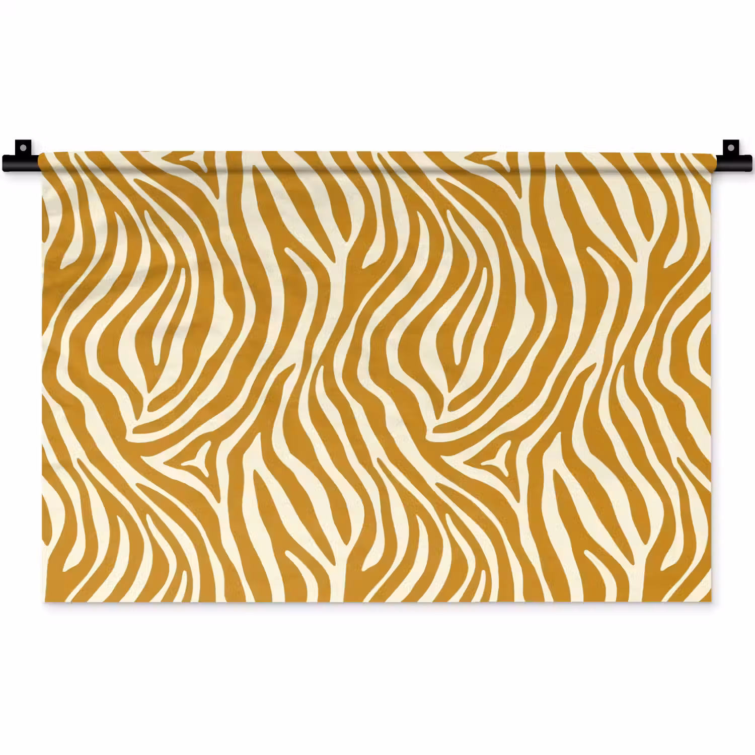 Zebra - Klassiek - Oker - Geel Wandkleed katoen klein 269 -zz3d