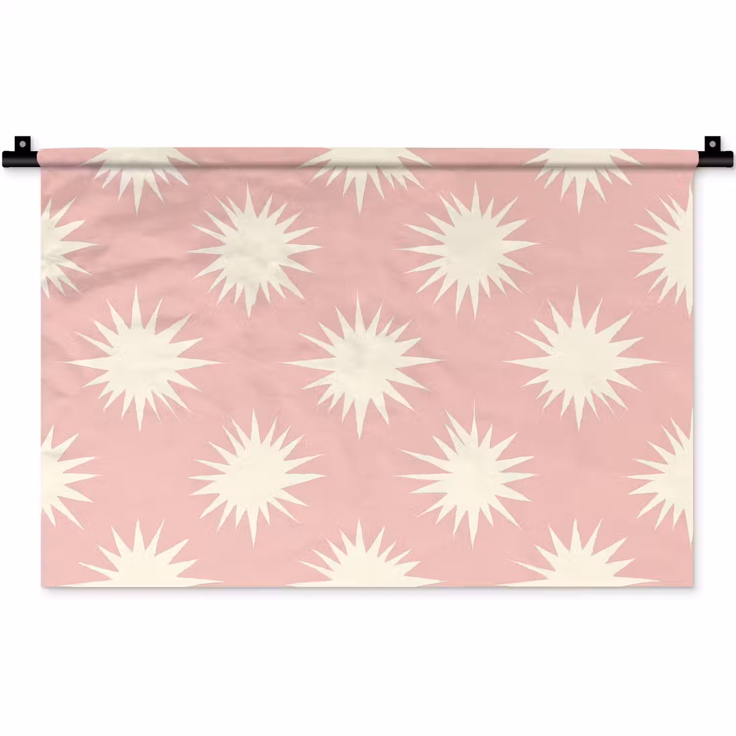 Zonnen - Patroon - Roze Wandkleed katoen klein 269 -zz3d