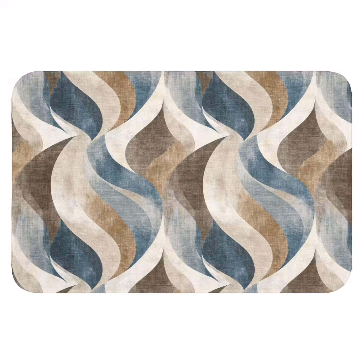 Abstract - Golven - Kleurrijk WCmat klein 1009 -3d