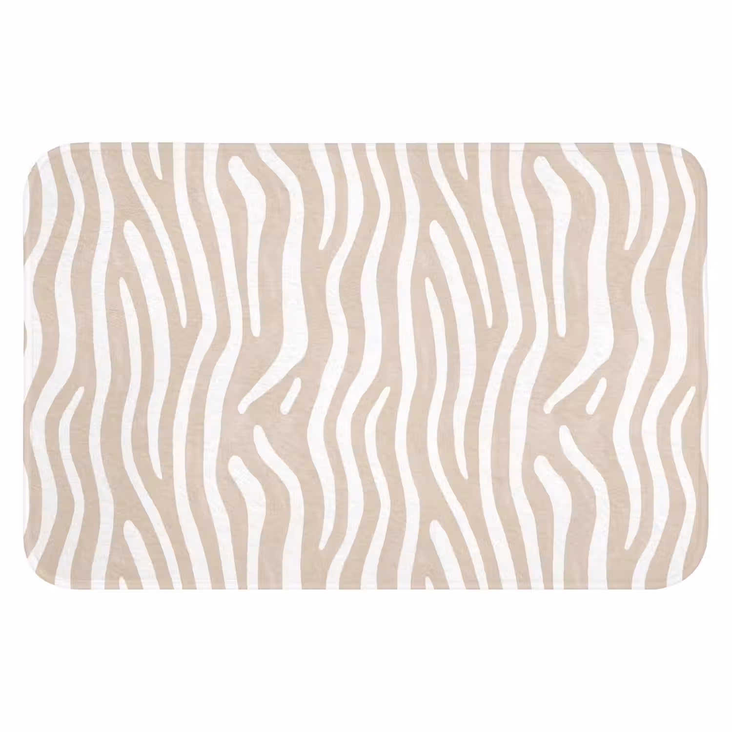 Abstract - Zebra - Beige WCmat klein 1009 -3d