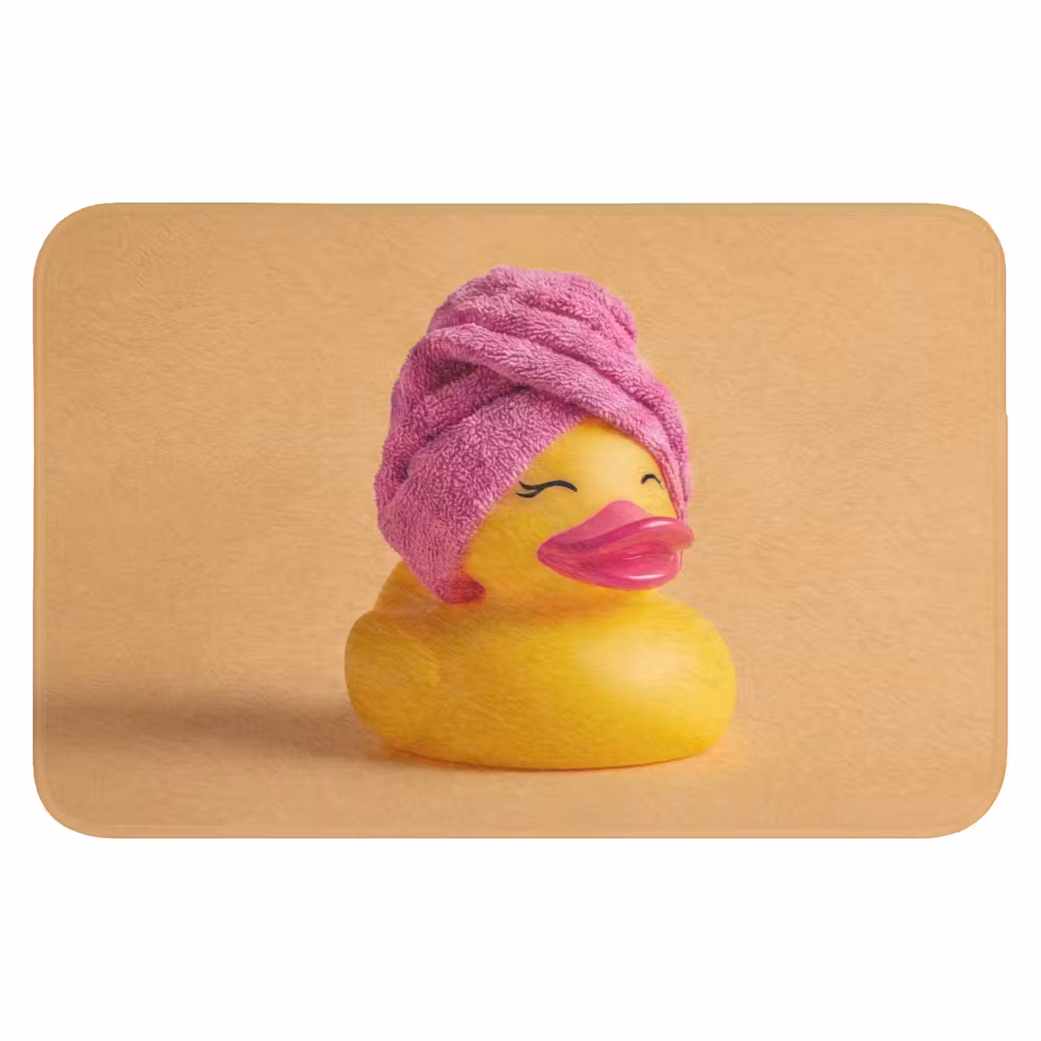 Badeend - Handdoek - Kleurrijk WCmat klein -3d