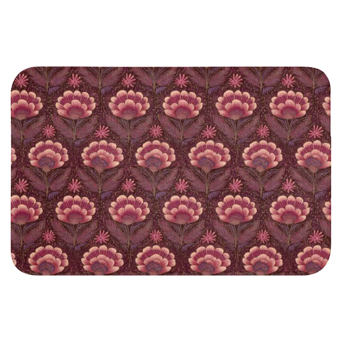 Bloemen - Waaier - Paars WCmat klein 1009 -3d