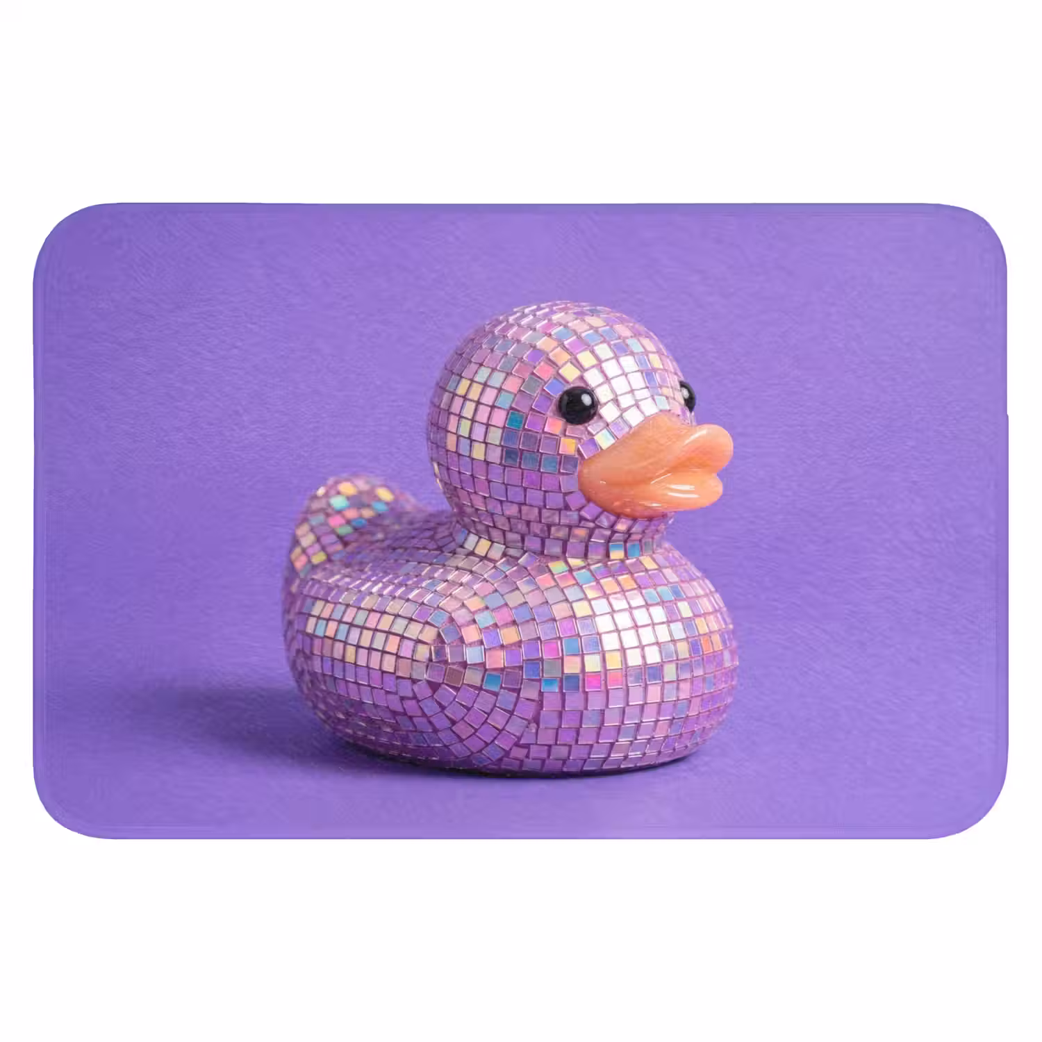 Disco - Eend - Paars WCmat klein -3d