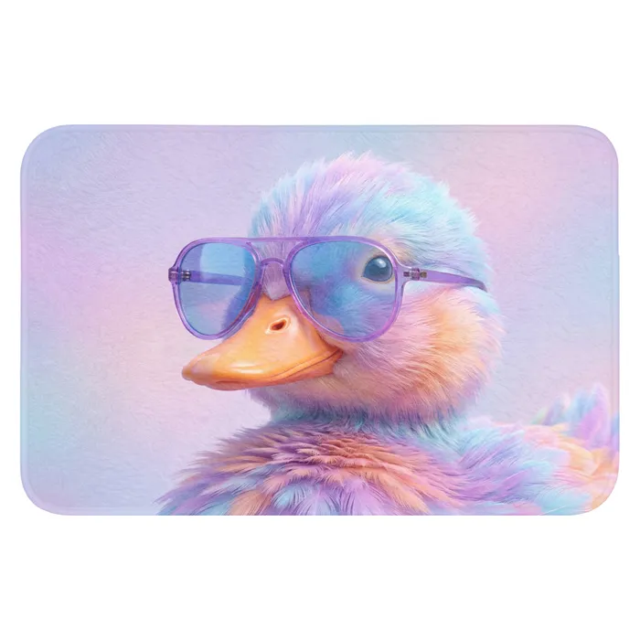 Eend - bril - Pastel WCmat klein -3d