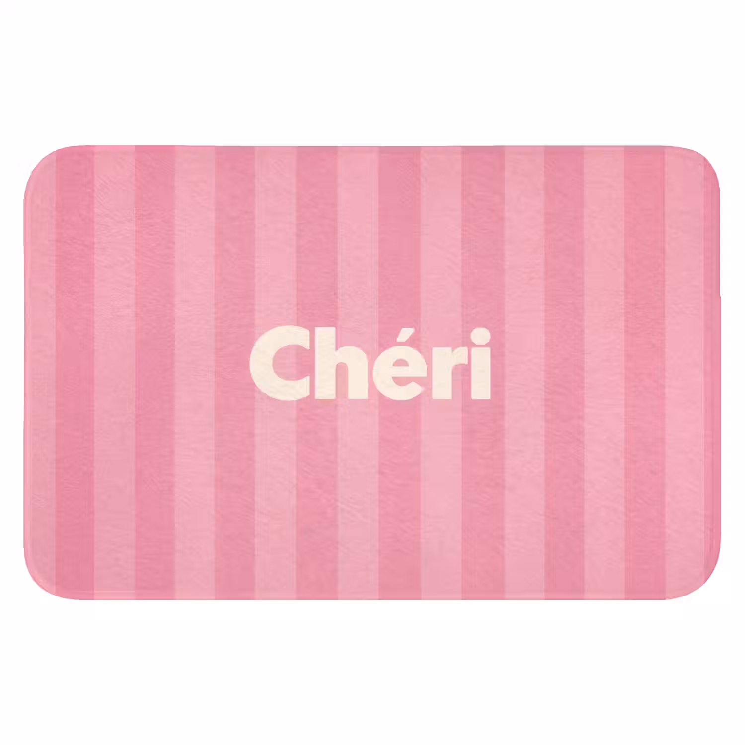 Gestreept - Roze - Chéri WCmat klein -3d