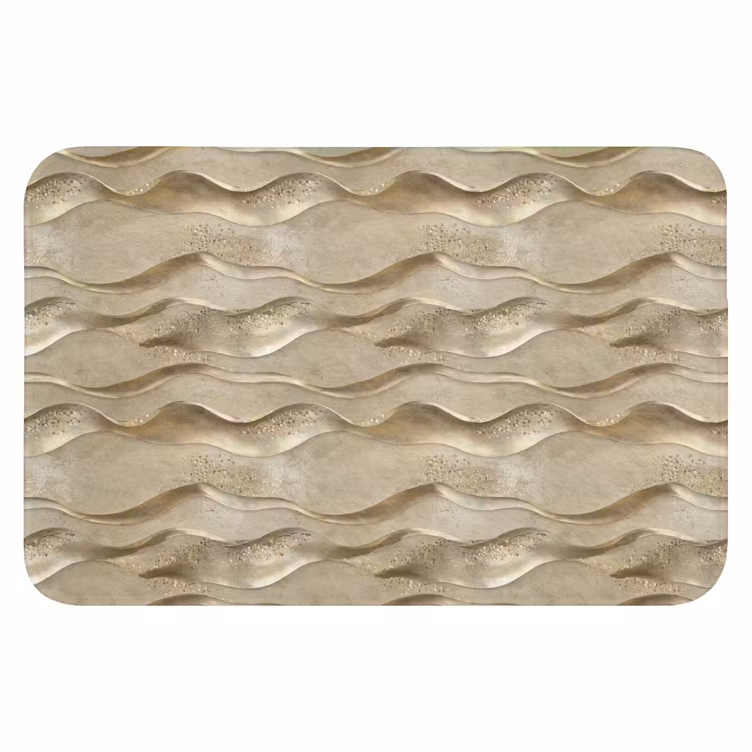 Golven - Patroon - Goud WCmat klein 1009 -3d