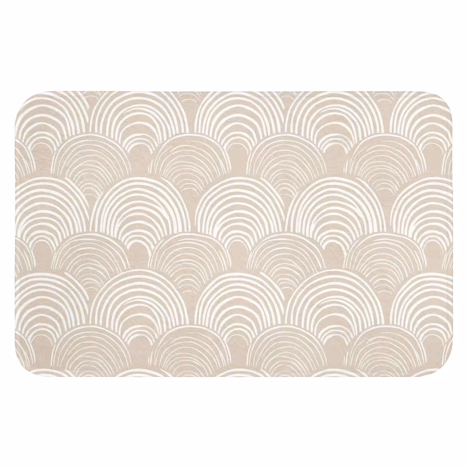 Golven - Structuur - Beige WCmat klein 1009 -3d