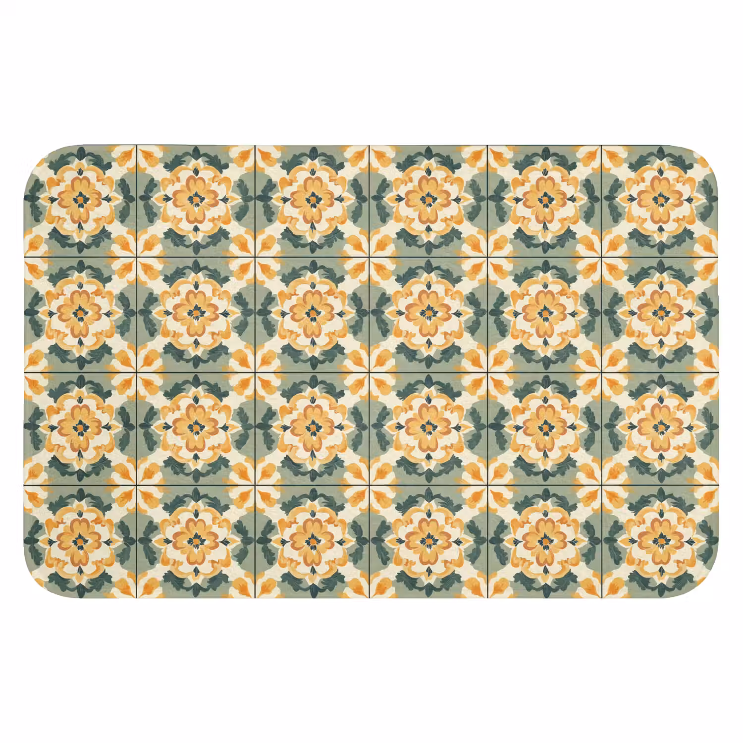 Keramiek - Verweerd - Kleurrijk WCmat klein 1009 -3d