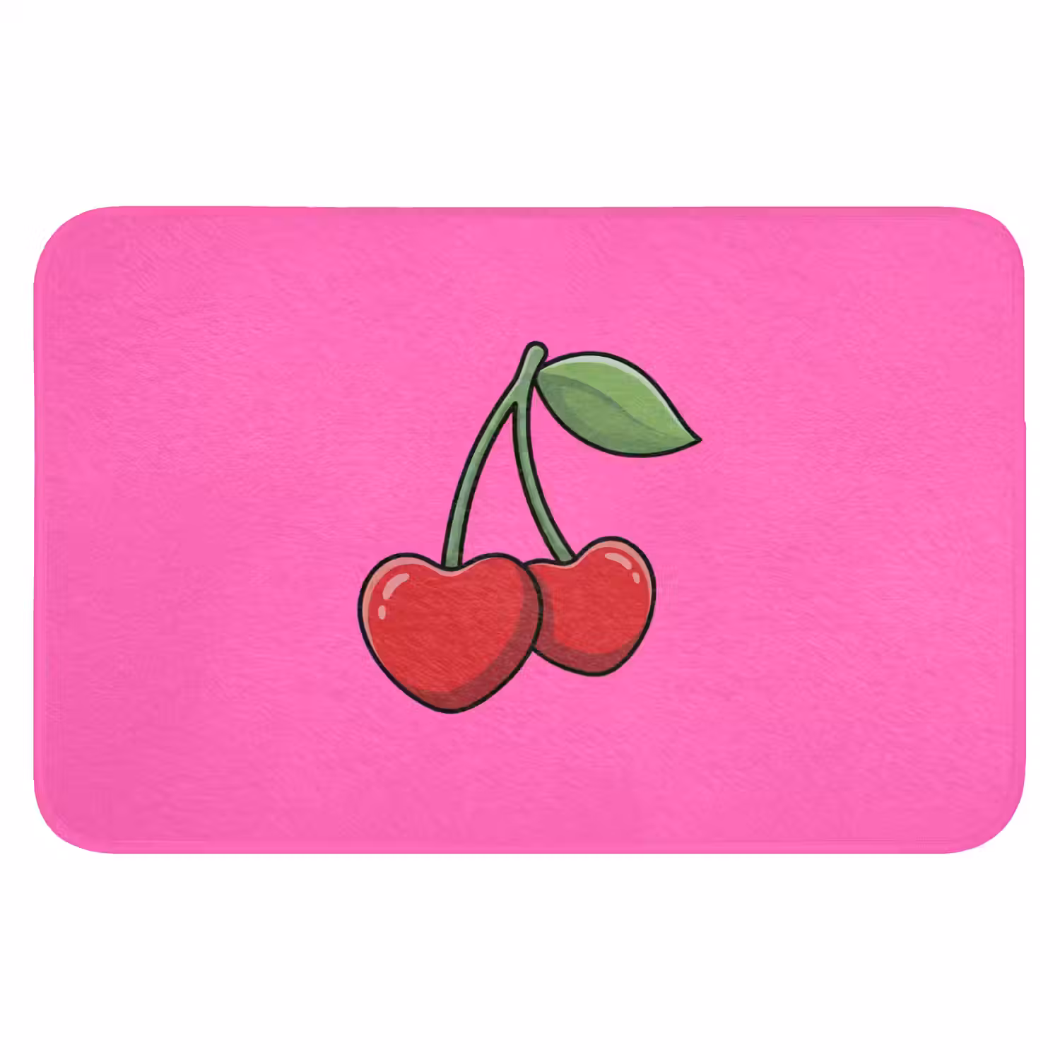 Kers - Roze - Fruit WCmat klein -3d