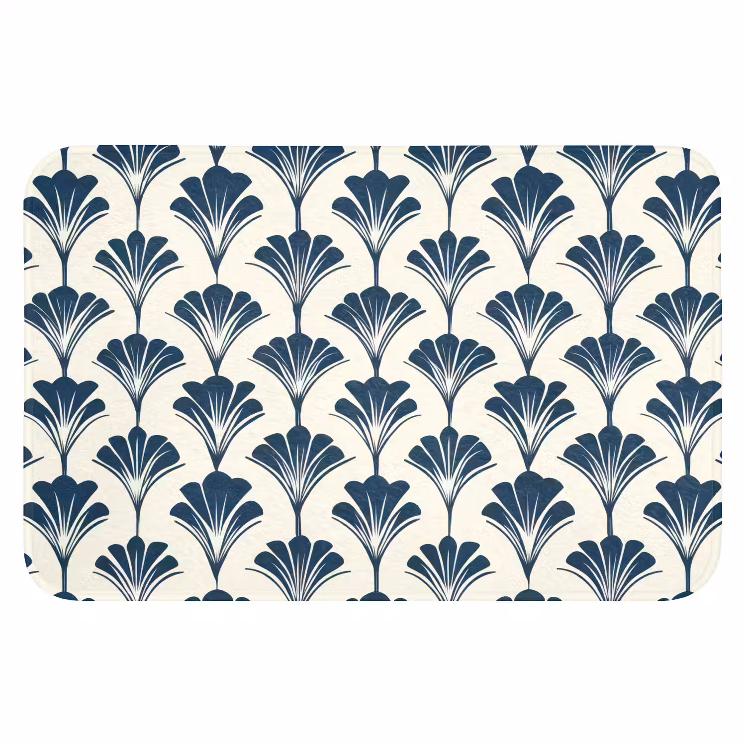 Klassiek - Motief - Blauw WCmat klein 1009 -3d
