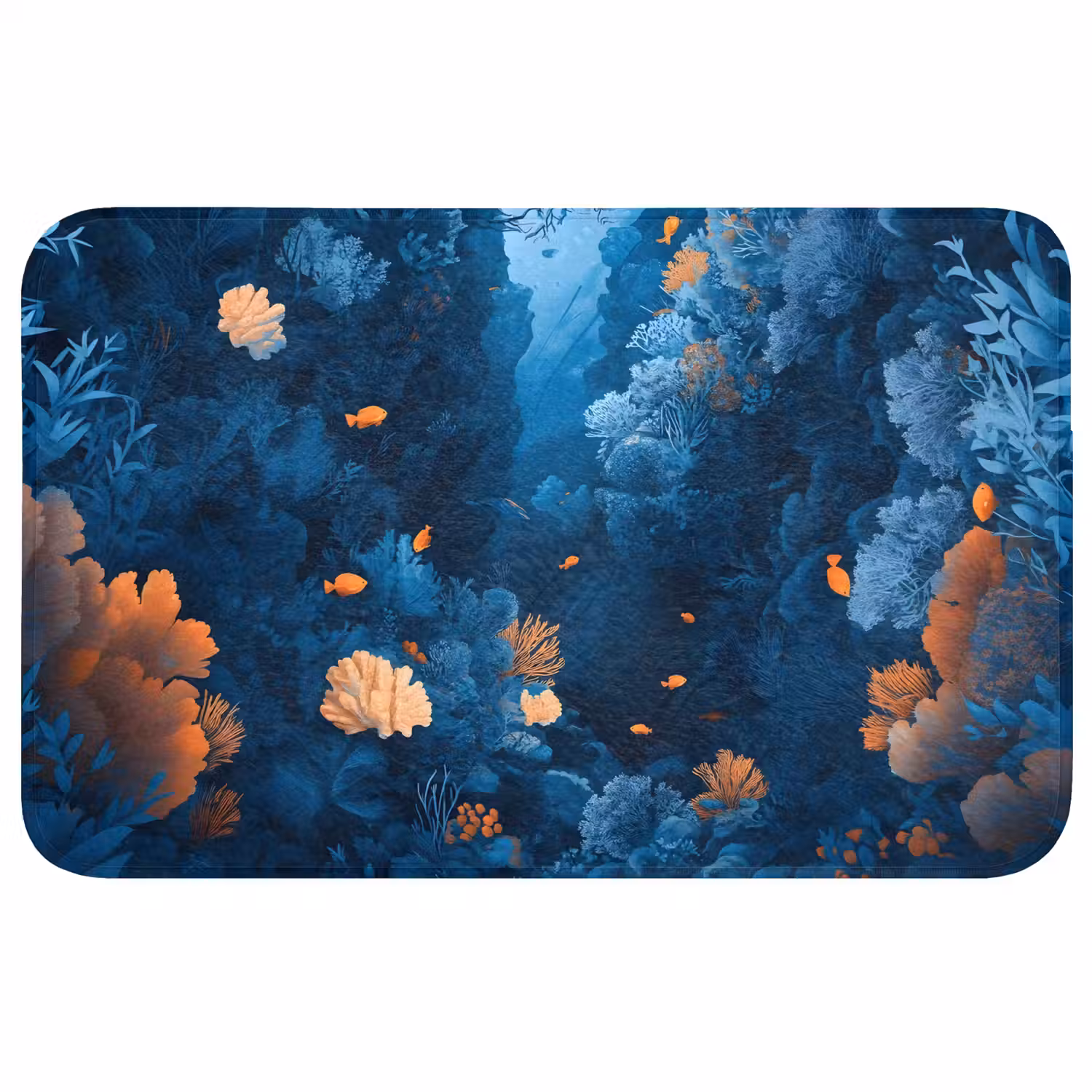 Koraalrif - Vissen - Oceaan - Blauw WCmat klein -3d