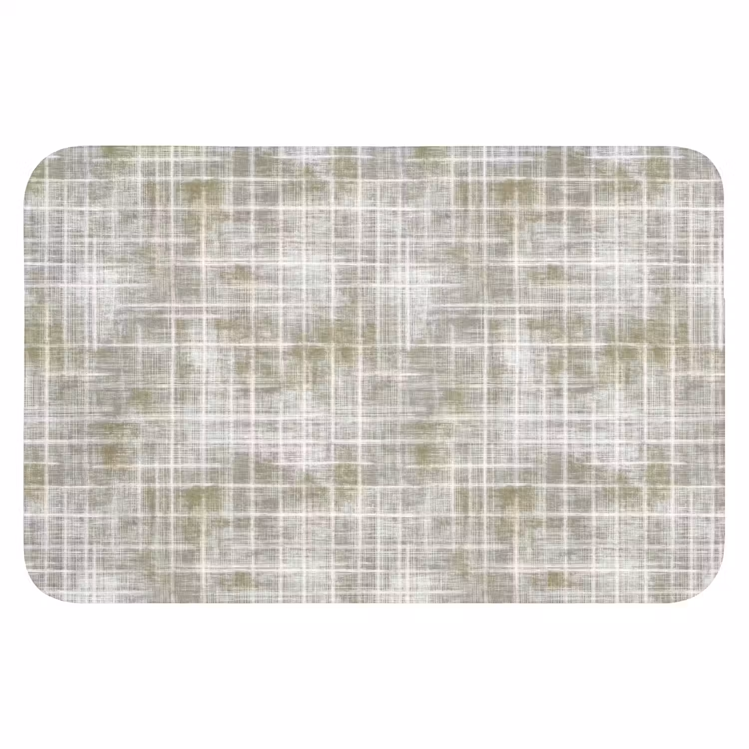Linnen - Patroon - Groen WCmat klein 1009 -3d