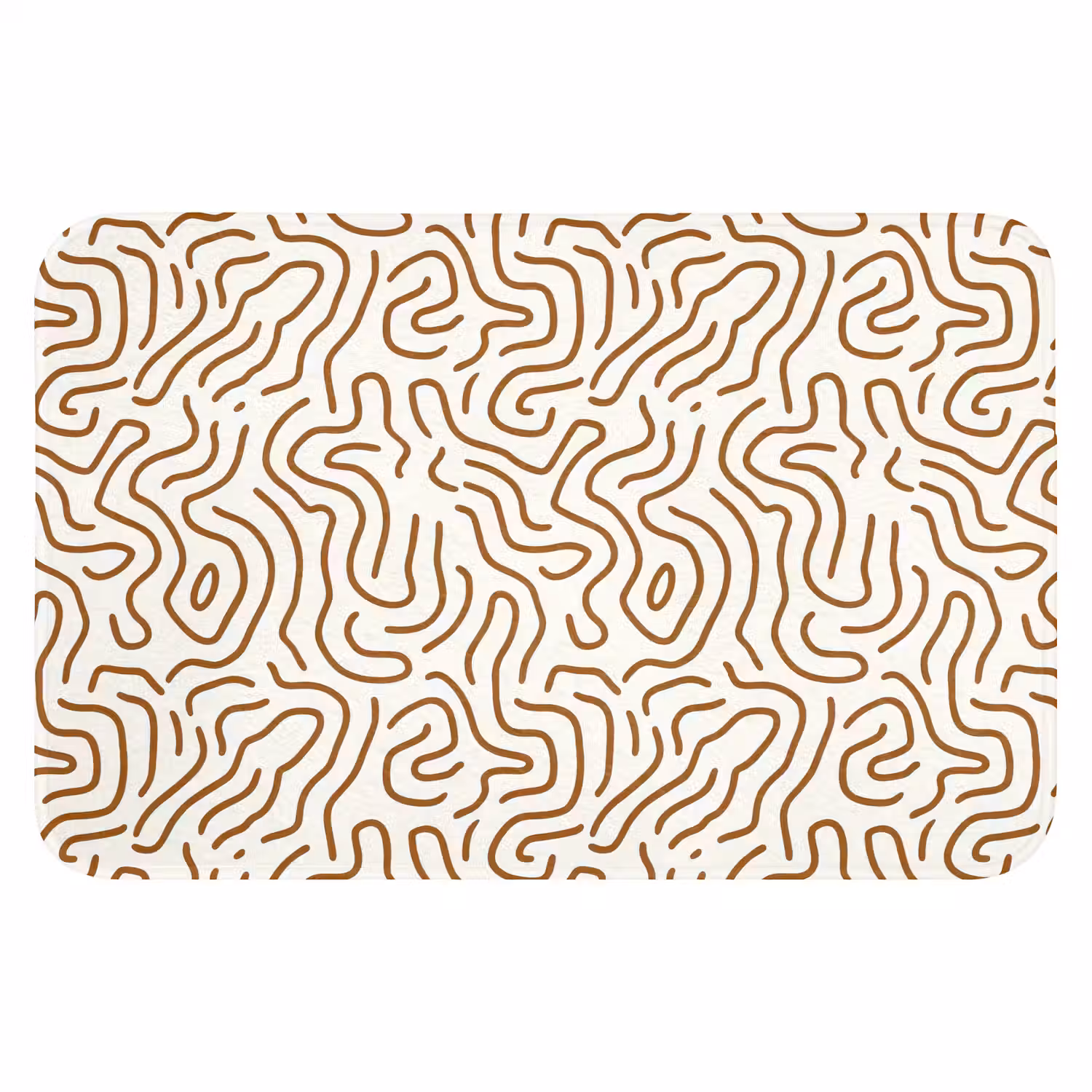 Minimalistisch - Patroon - Terracotta WCmat klein 1009 -3d