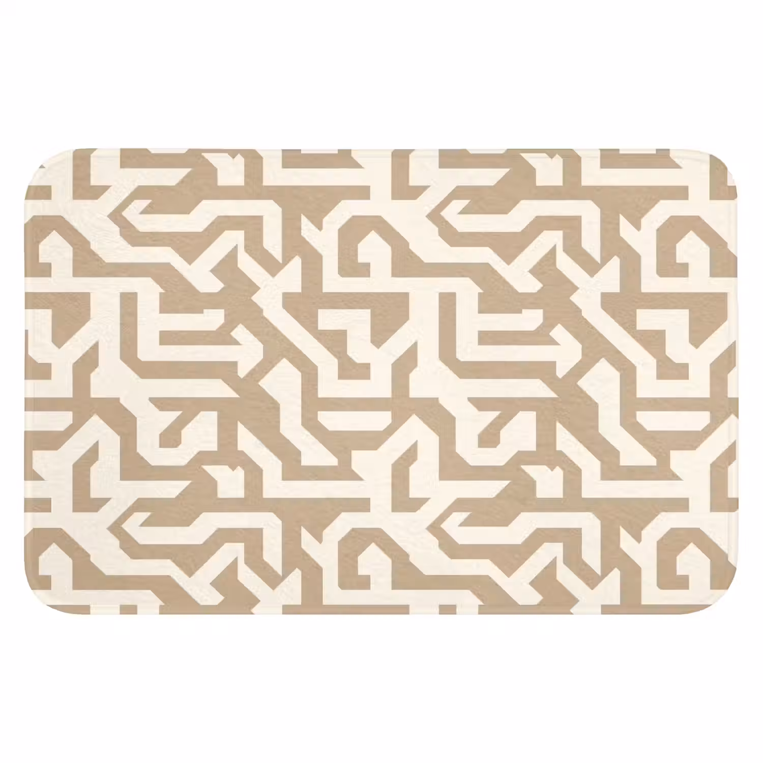 Modern - Abstract - Beige WCmat klein 1009 -3d