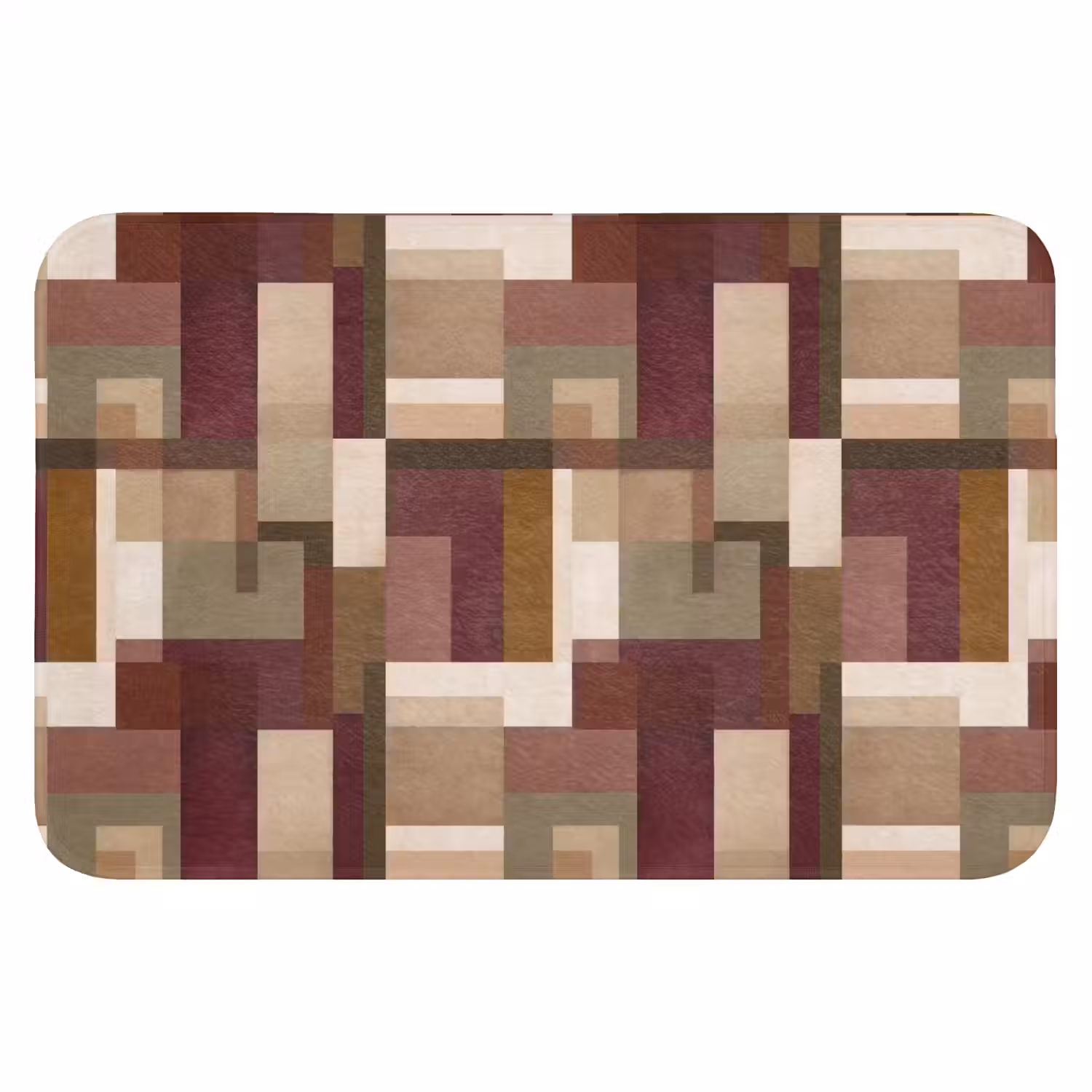 Modern - Geometrie - Kleurrijk WCmat klein 1009 -3d