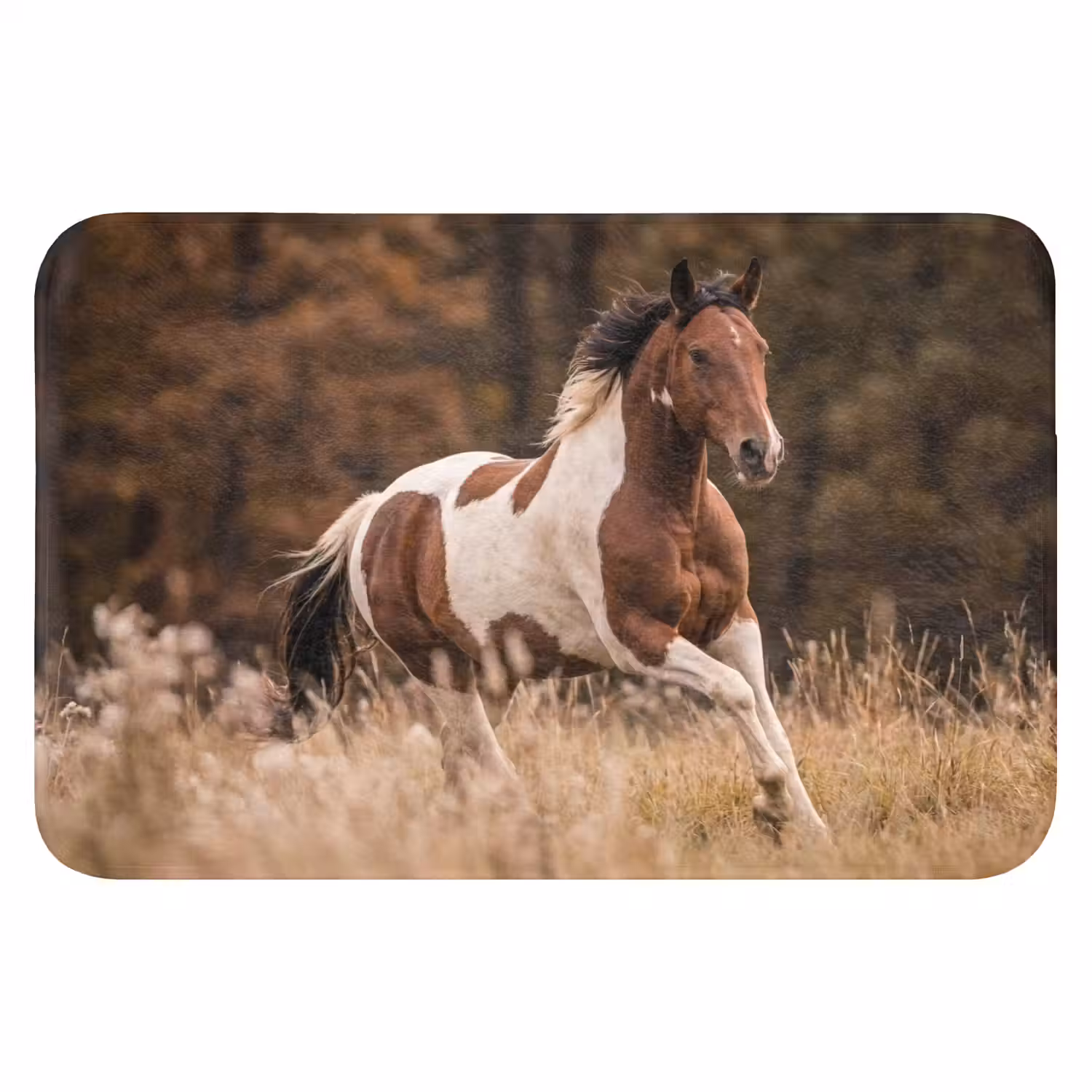 Paard - Bruin - Gras WCmat klein -3d