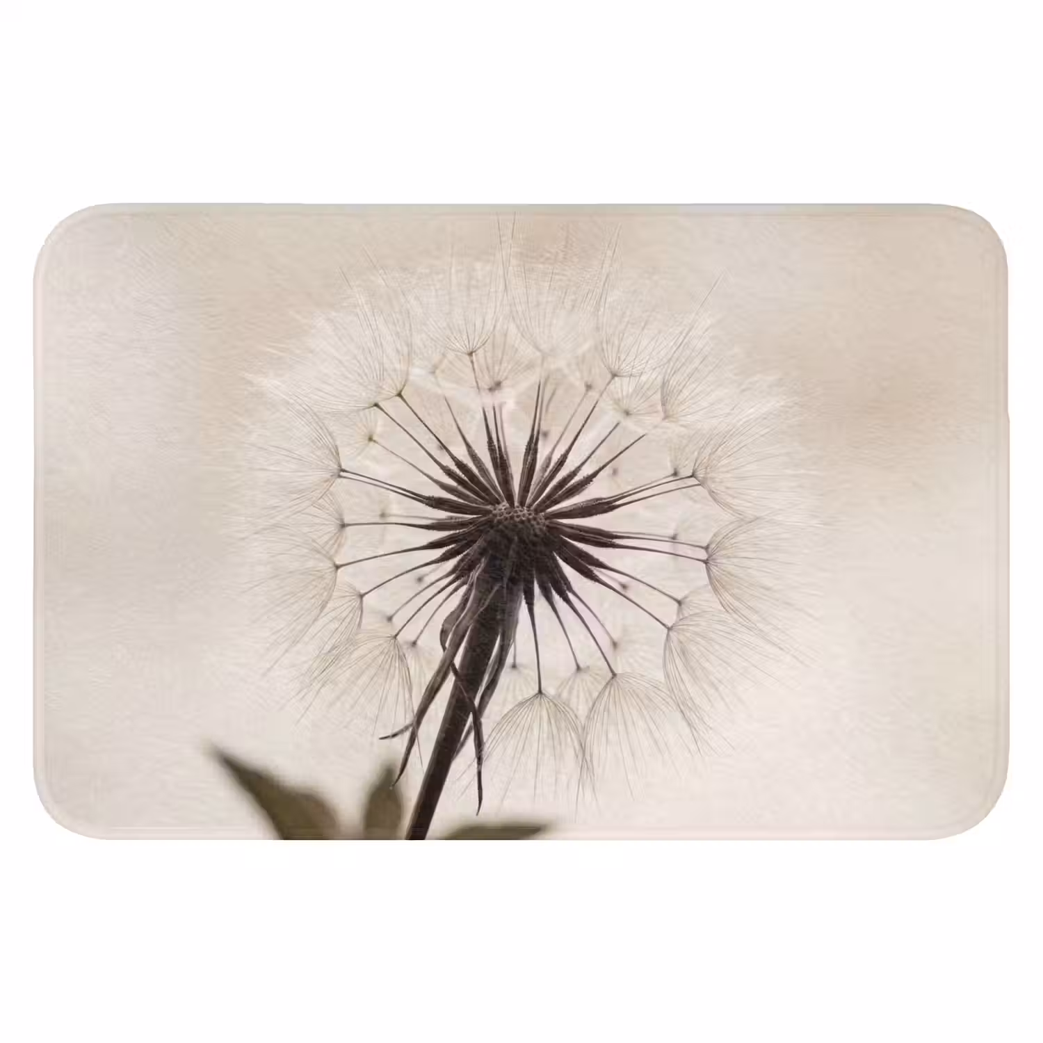 Paardenbloem - Minimalistisch - Wit WCmat klein -3d