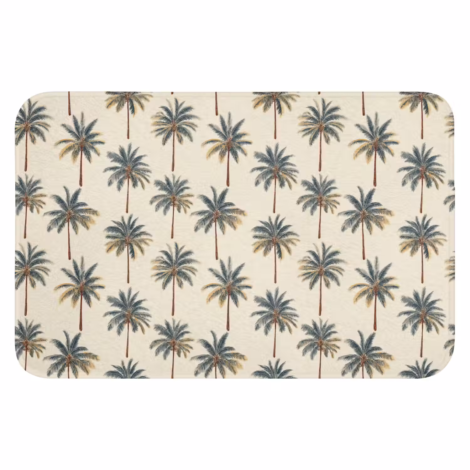 Palmbomen - Tropisch - Groen WCmat klein 1009 -3d