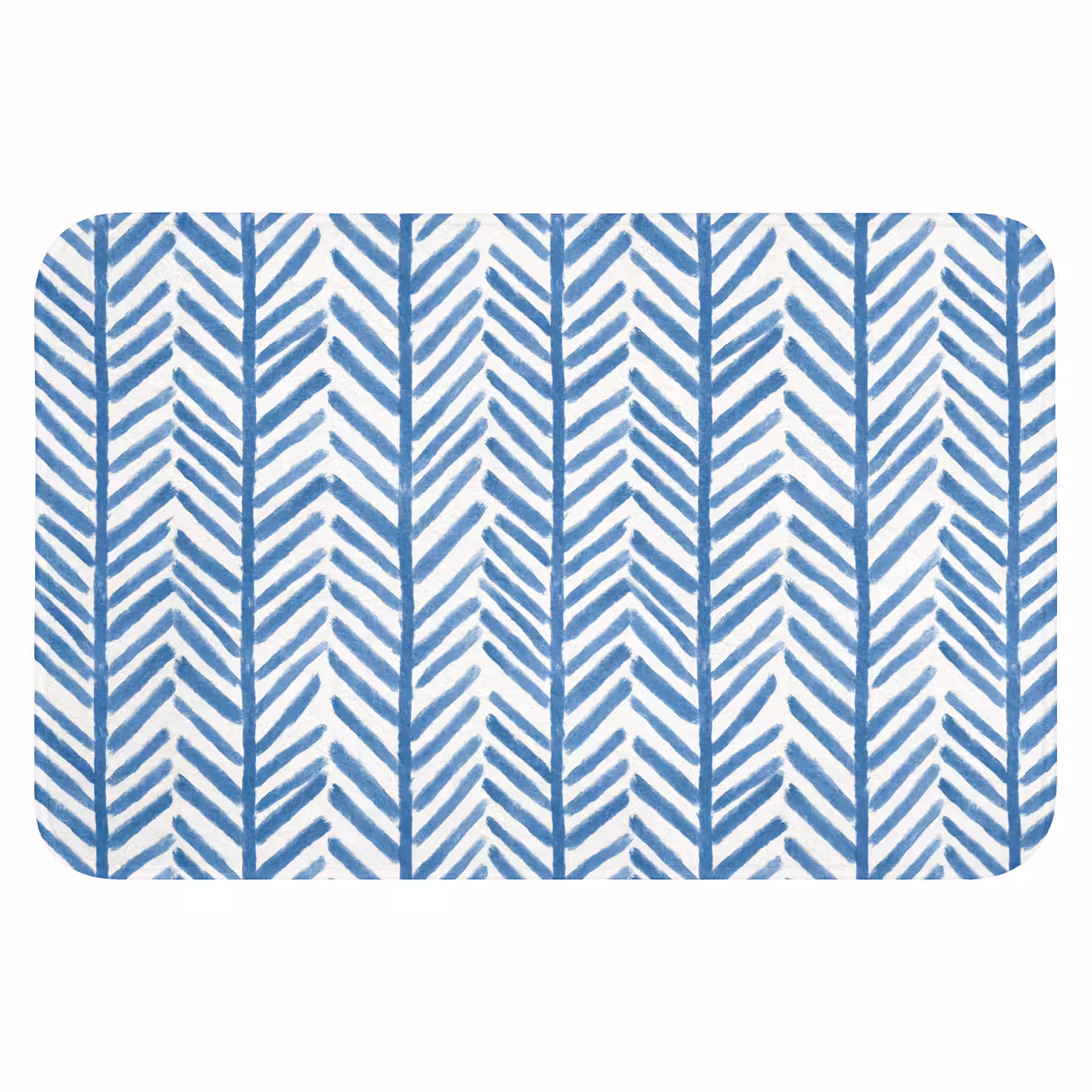 Patroon - Streep - Blauw WCmat klein 1009 -3d