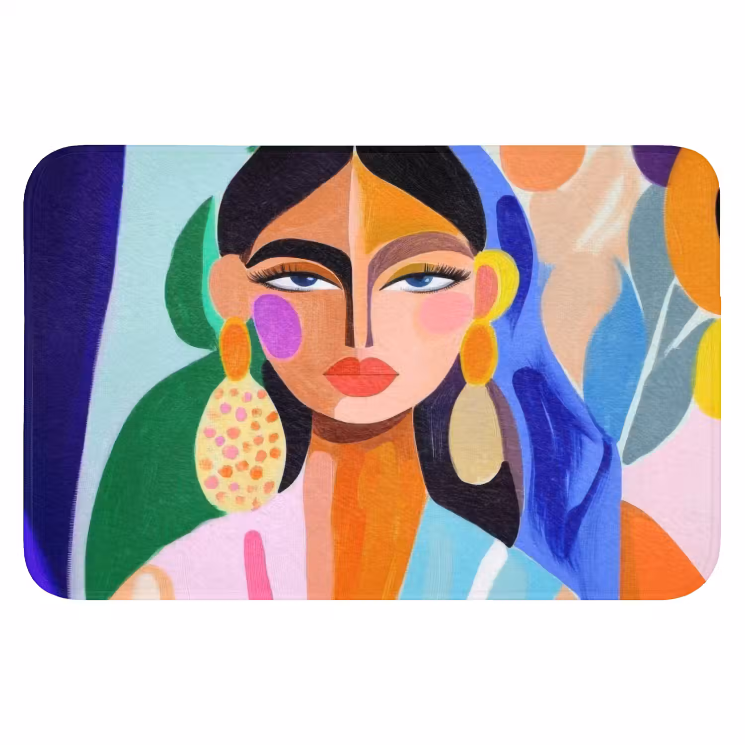 Portret - Vrouw - Modern WCmat klein -3d