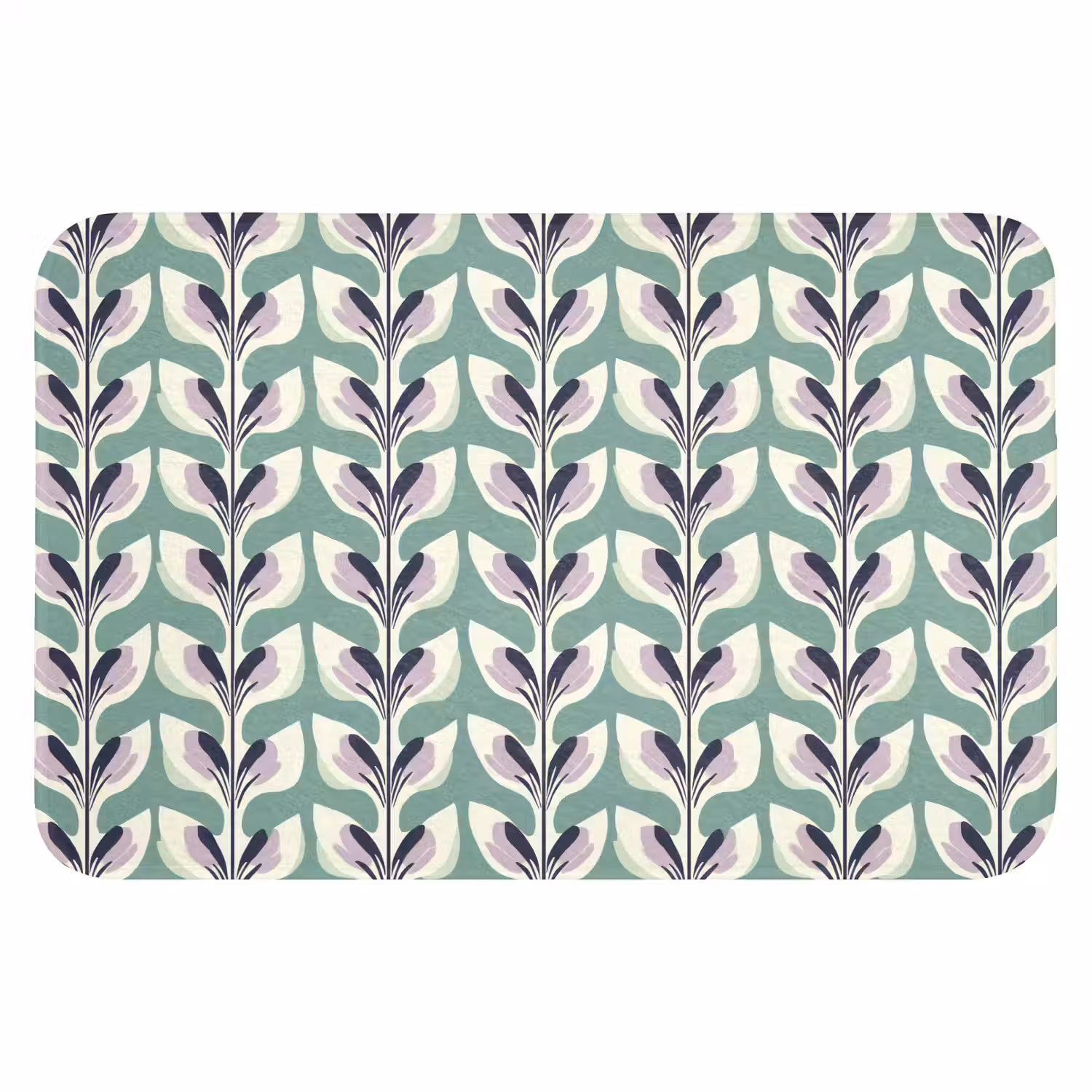 Retro - Modern - Groen WCmat klein 1009 -3d