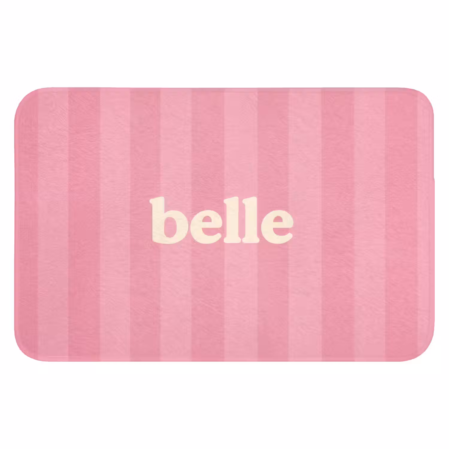 Roze - Gestreept - Belle WCmat klein -3d