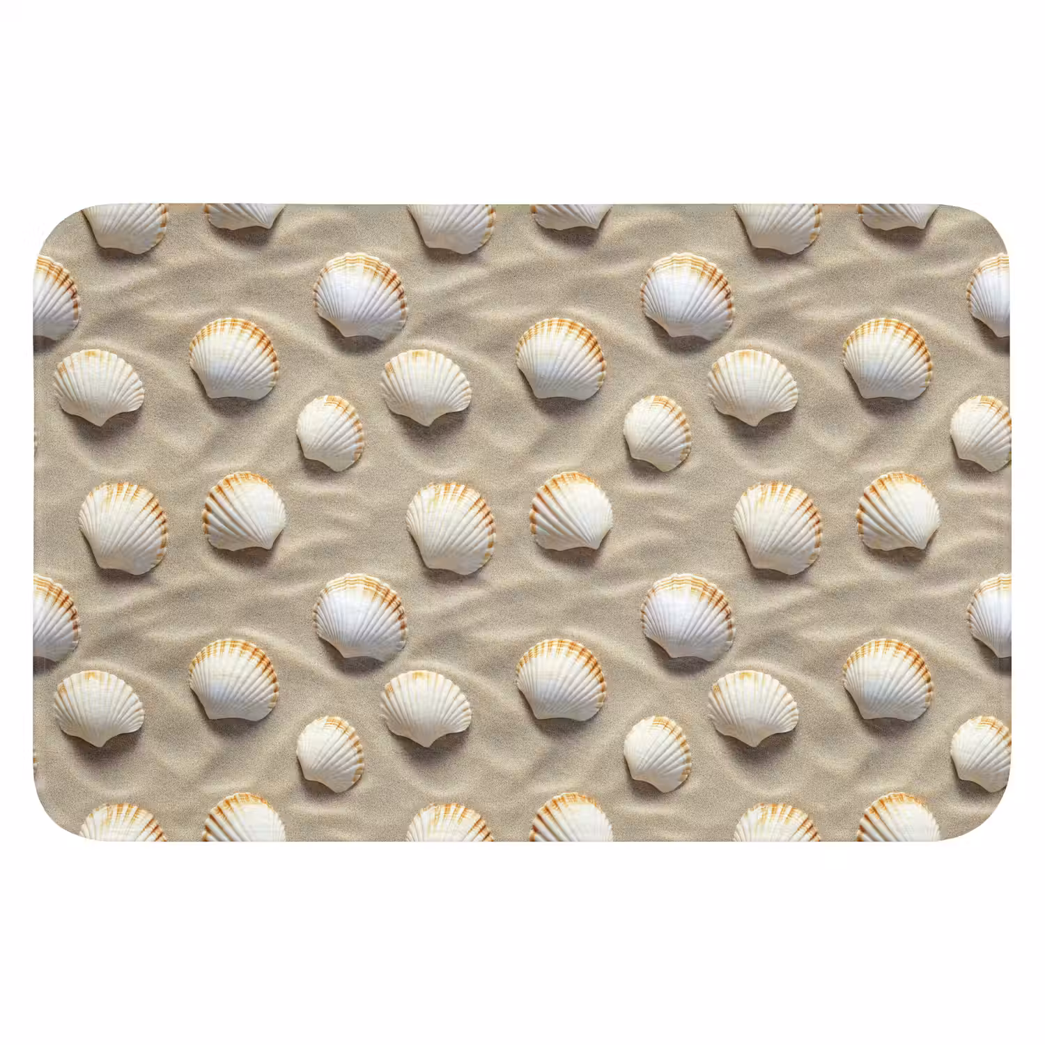 Schelpen - Zand - Maritiem WCmat klein 1009 -3d