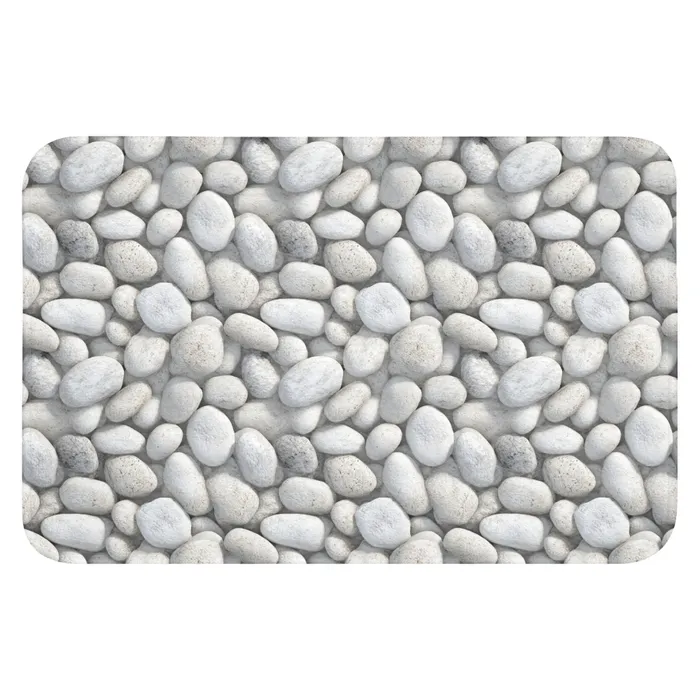 Steentjes - Grijs - Ovaal WCmat klein 1009 -3d