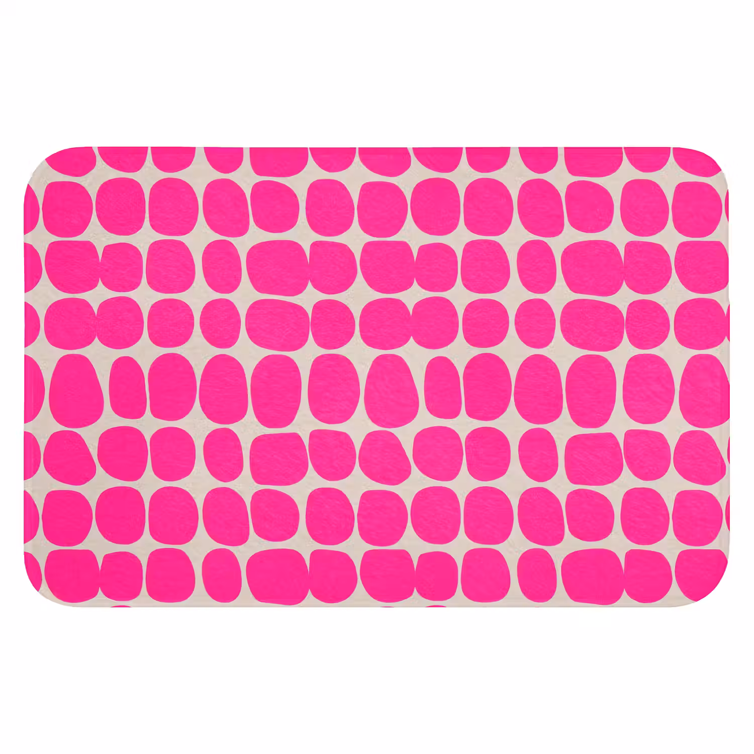 Stippen - Patroon - Roze WCmat klein 1009 -3d