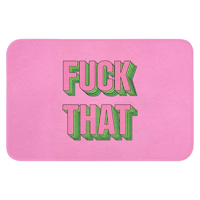 Tekst - Bold - Roze WCmat klein -3d