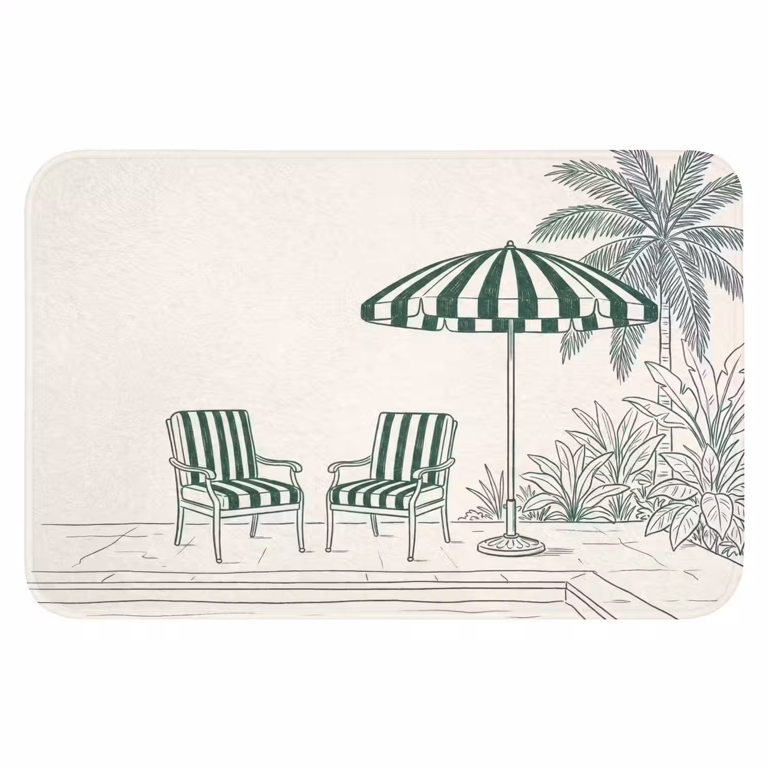 Terras - Illustratie - Groen WCmat klein -3d