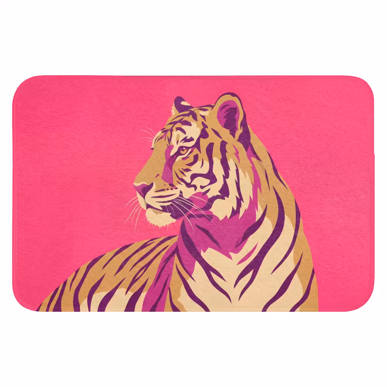 Tijger - Modern - Neon WCmat klein -3d