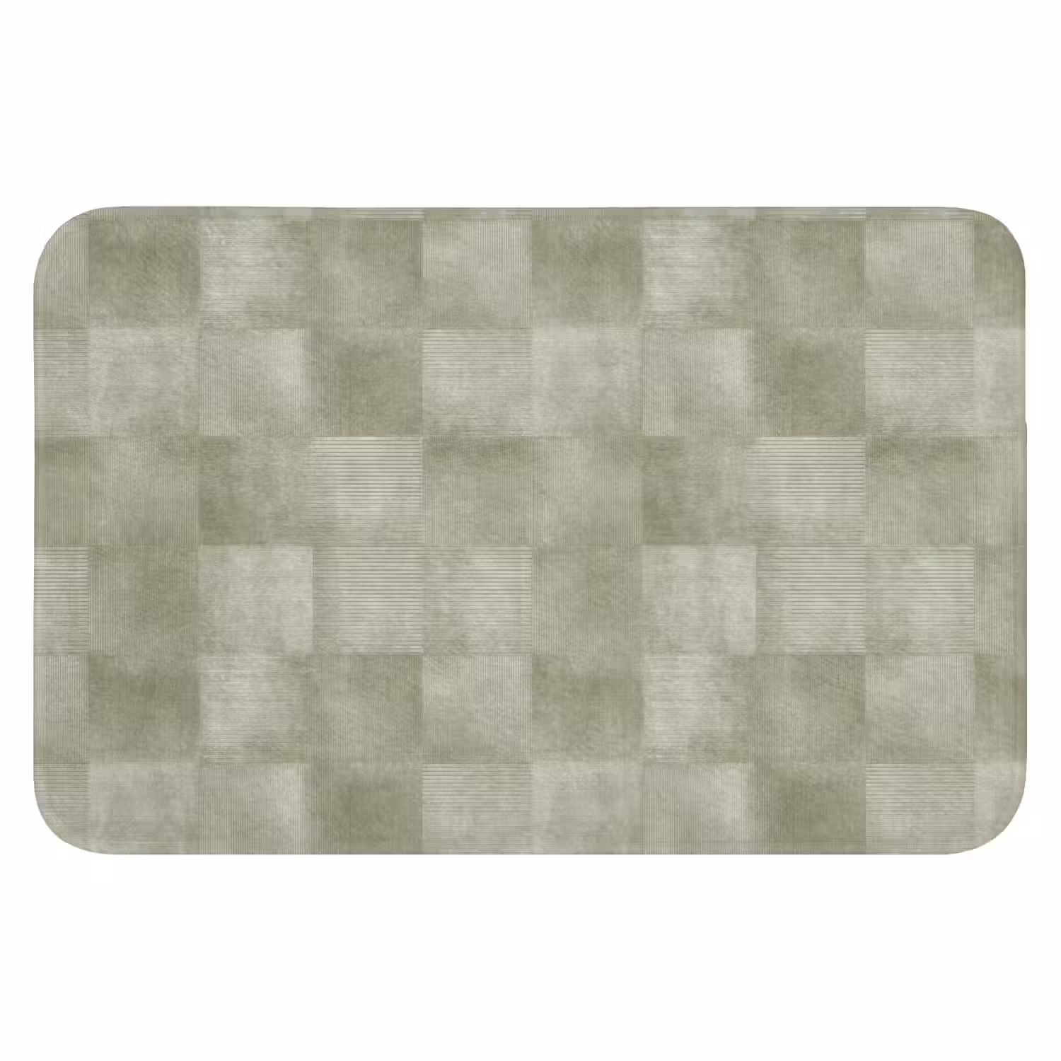 Vlakken - Rustiek - Groen WCmat klein 1009 -3d