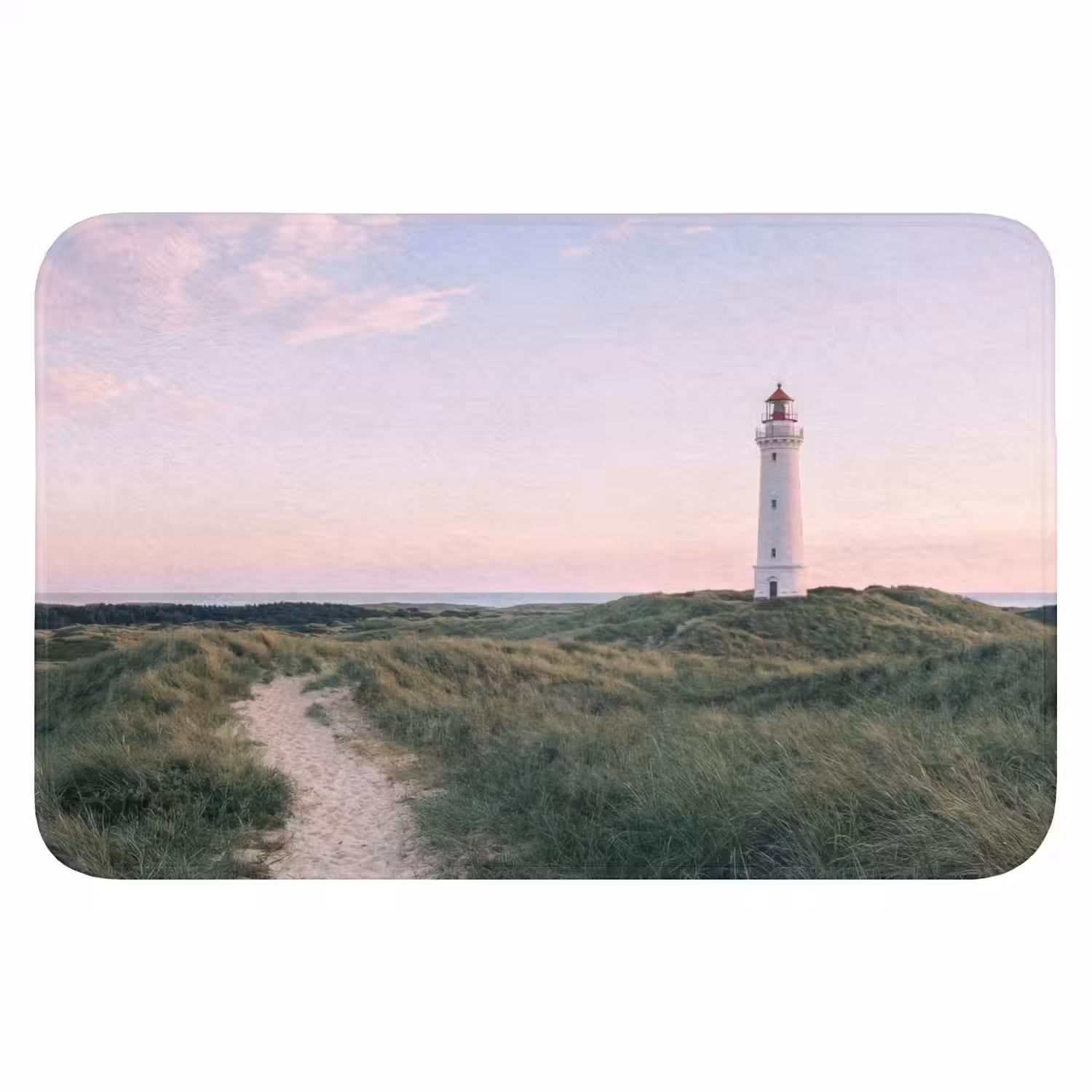 Vuurtoren - Duinlandschap - Zee WCmat klein -3d