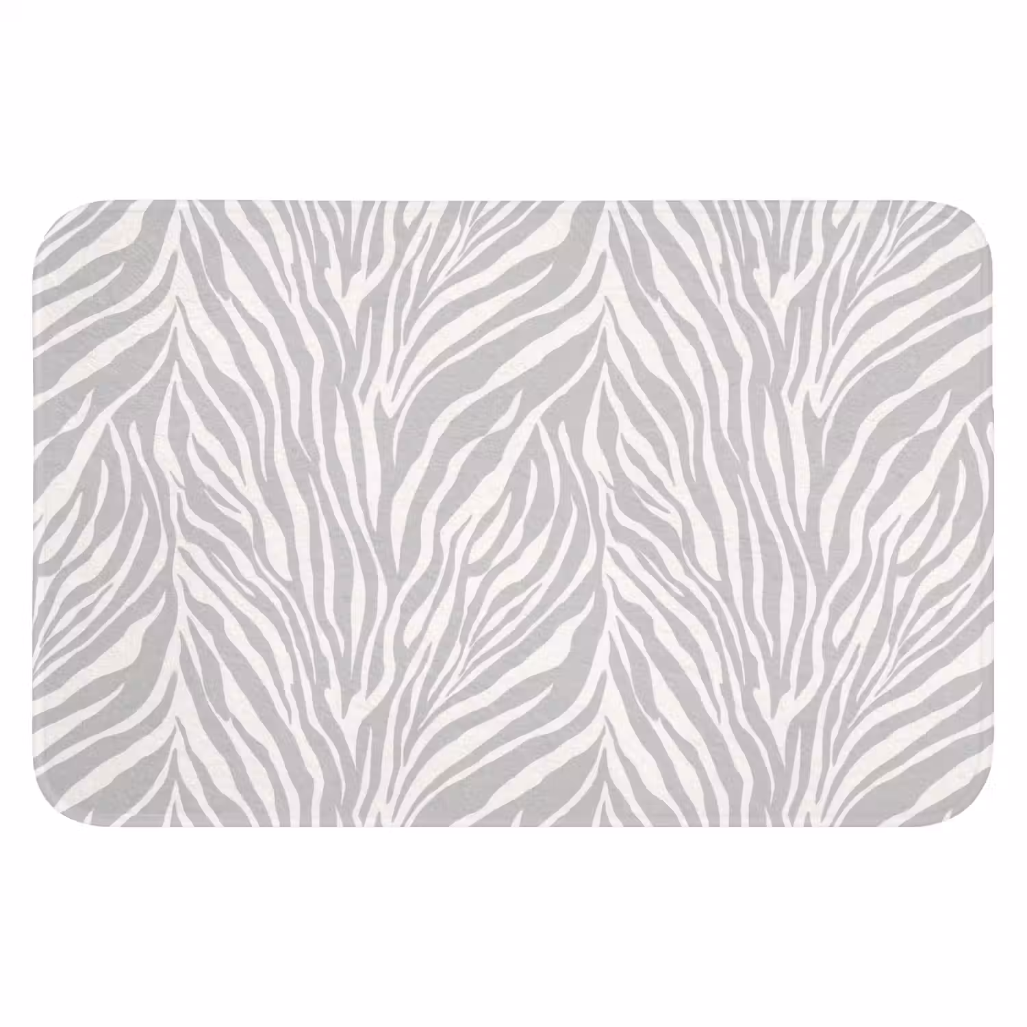 Zebra - Motief - Grijs WCmat klein 1009 -3d