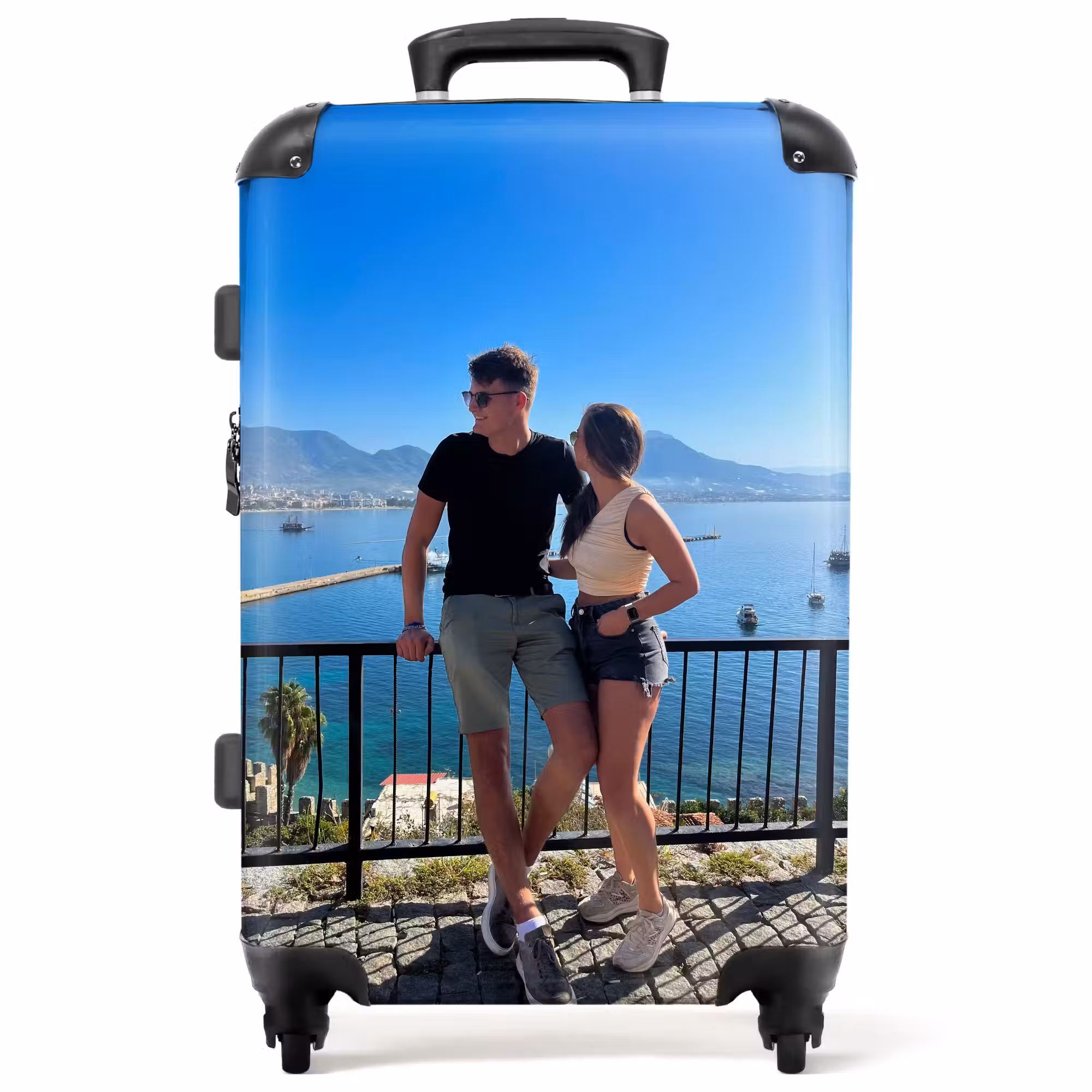 Middelgrote koffer met eigen foto