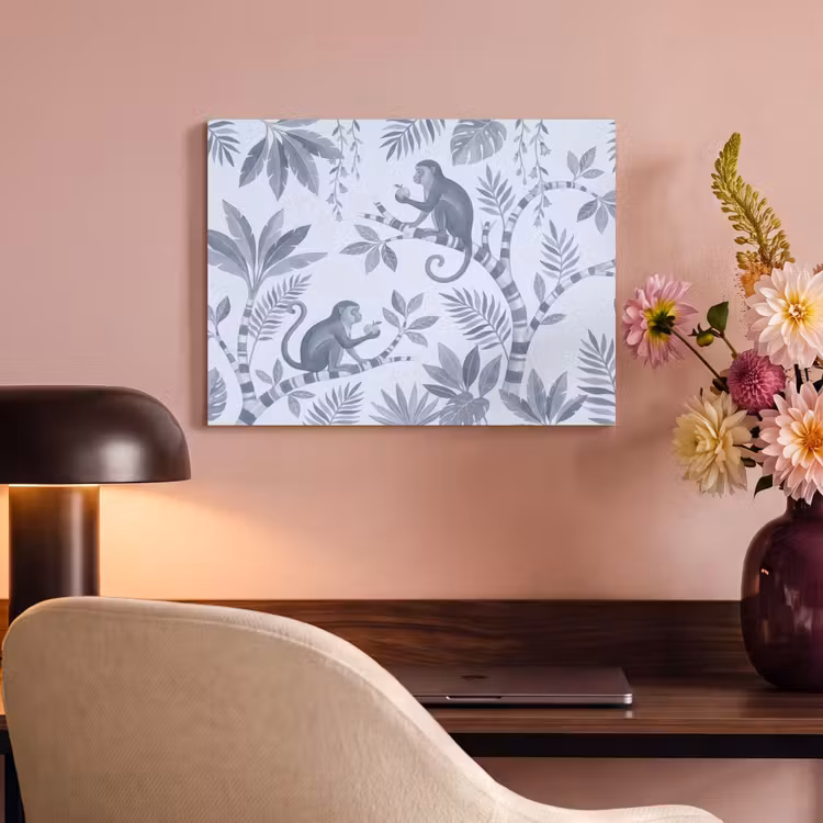 Aap - Boom - Bladeren - Jungle - Illustratie PET vilt klein -sfeer3