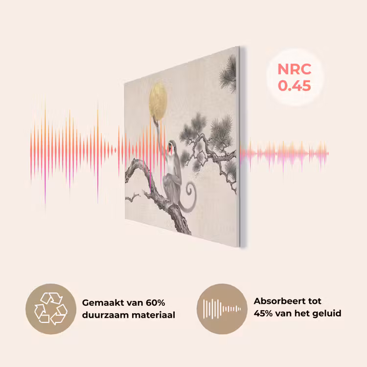 Aap - Maan - Goud PET vilt klein -USP_NL