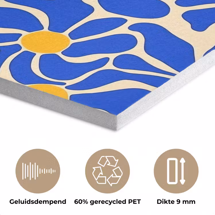 Abstract - Bloem - Blauw PET vilt klein 837 -closeup_NL