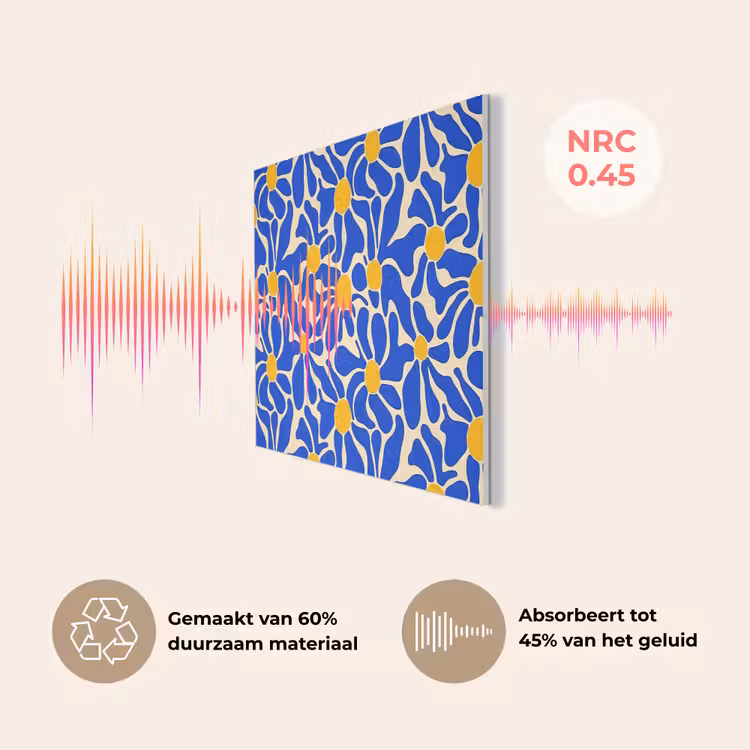 Abstract - Bloem - Blauw PET vilt klein 837 -USP_NL