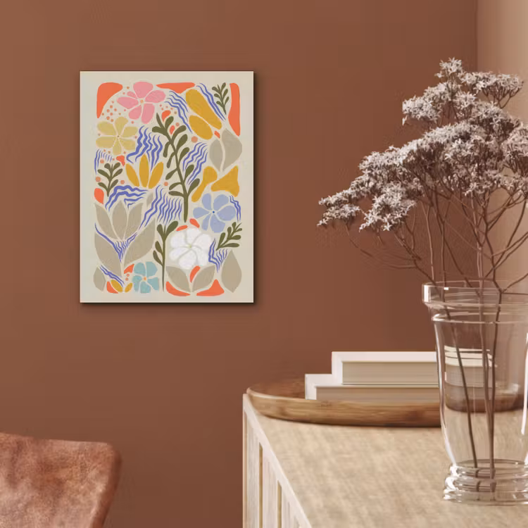 Abstract - Bloemen - Bladeren PET vilt klein -sfeer4