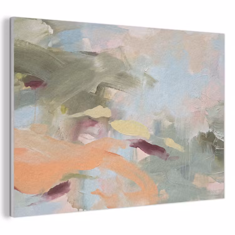 Abstract - Borstelstreken - Kunst - Modern - Pastel PET vilt klein -3d